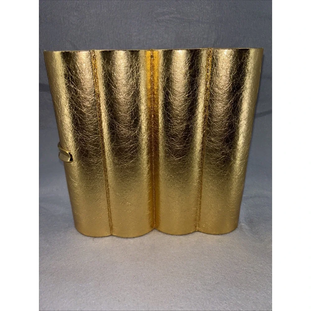 MAC Cosmetics Golden Girls Mini Lipstick Vault EMPTY Holds 12 Lipsticks Gold NEW